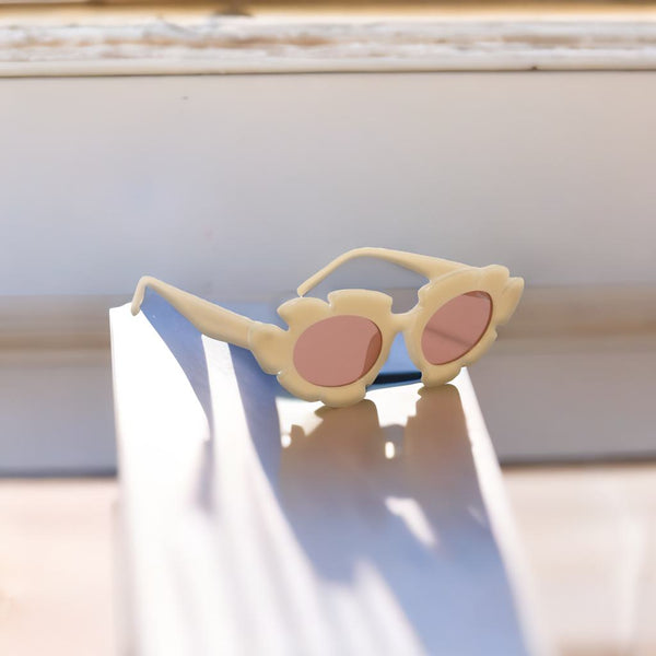 Streamline Shades | Light Taupe Round Sunglass