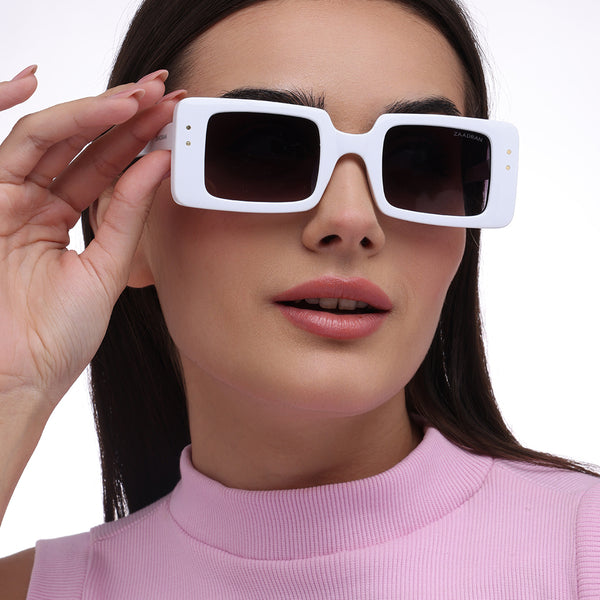 Lisbon | White Wayfarer Sunglass