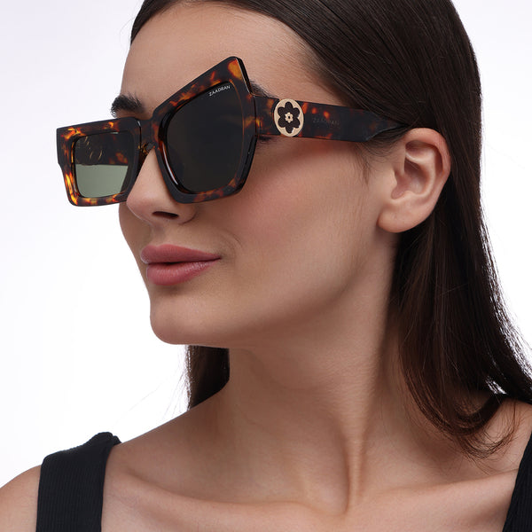 Raised Eye | Leopard Wayfarer Sunglass