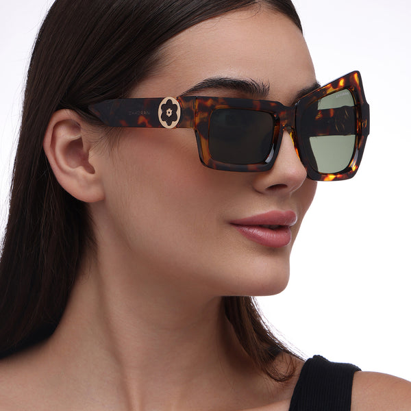 Raised Eye | Leopard Wayfarer Sunglass