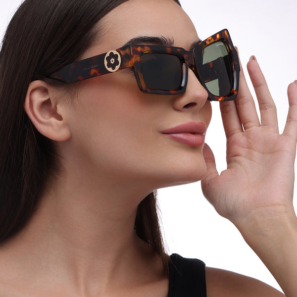 Raised Eye | Leopard Wayfarer Sunglass