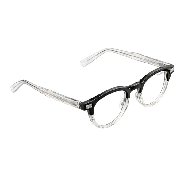 Oxford Classic | Black White Transparent Round Sunglass