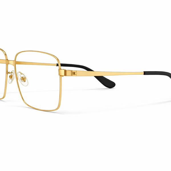Golden Transparent Oversize Wayfarer Eyewear | Pinellii Edition