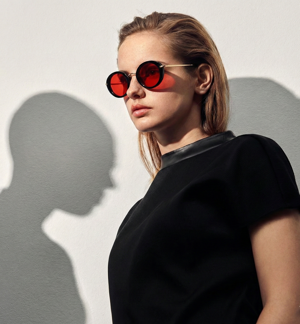 Egypt | Red Classic Round Sunglass