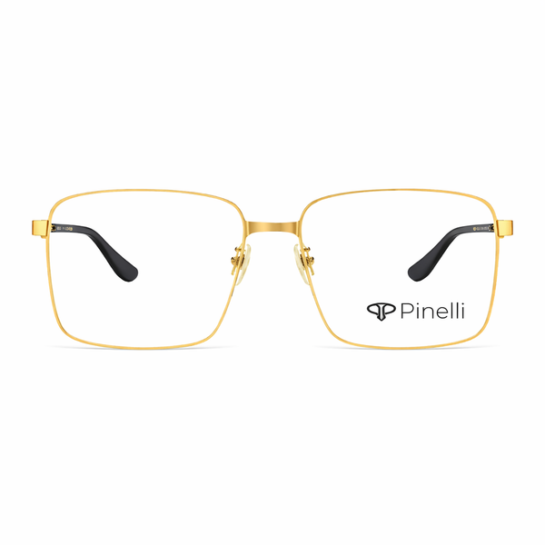 Golden Transparent Oversize Wayfarer Eyewear | Pinellii Edition