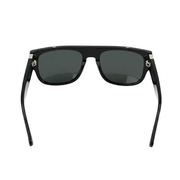 Colombo | Silver Black Oversize Wayfarer Sunglass