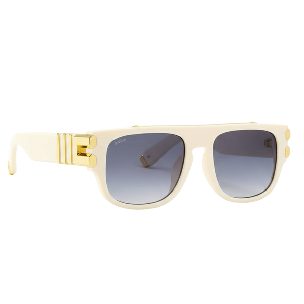 Colombo | Golden White Oversize Wayfarer Sunglass