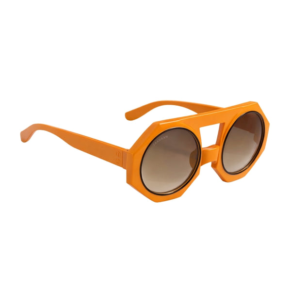Forest Flair | Orange Round Sunglass