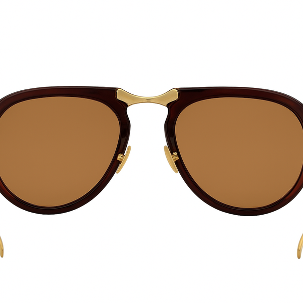 Toronto | Golden Brown Foldable Aviator Sunglass