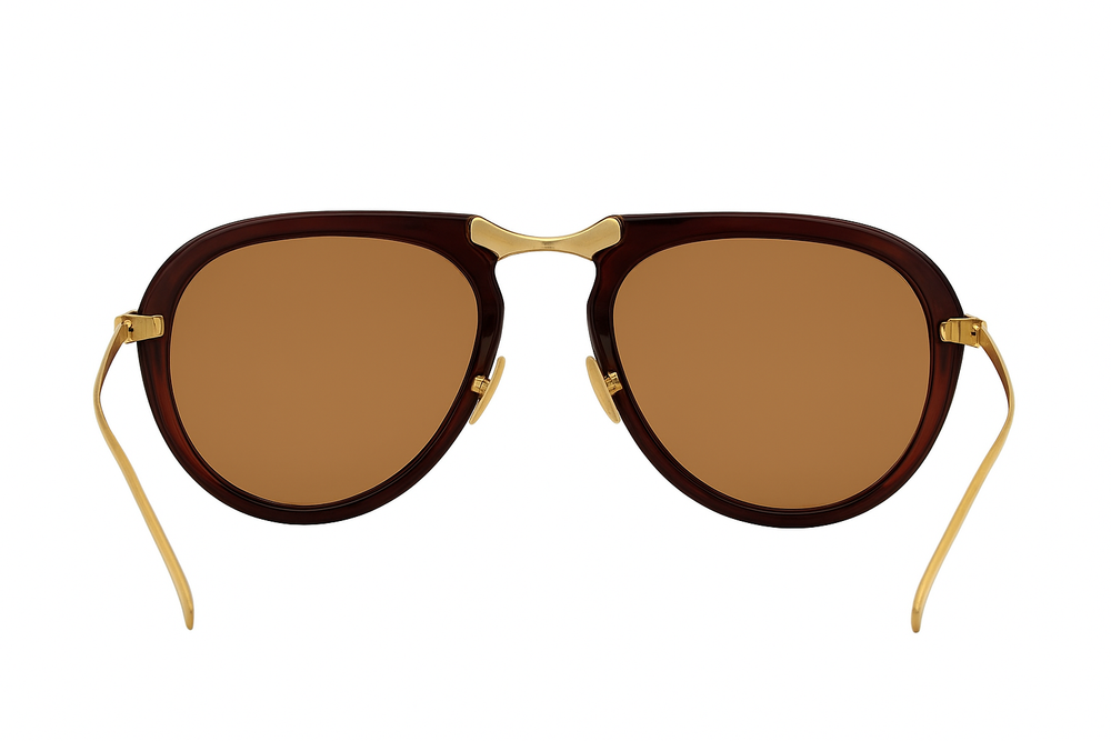 Toronto | Golden Brown Foldable Aviator Sunglass