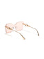 Mexico | Golden Peach Rimless Oversize Sunglass