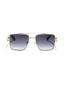 Busan | Black Golden Aviator Square Sunglass