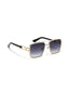 Busan | Black Golden Aviator Square Sunglass