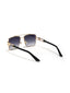 Busan | Black Golden Aviator Square Sunglass