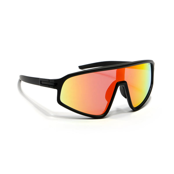 Rider | Black Yellow Wrap-Around Sunglass