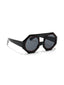 Forest Flair | Black Round Sunglass