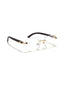 Iceland | Brown Transparent Rimless Wayfarer Sunglass