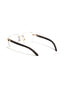 Iceland | Brown Transparent Rimless Wayfarer Sunglass