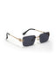 MW Rectangle| Black Golden Sunglasses