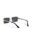 MW Rectangle| Black Golden Sunglasses