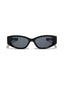 California | Black Silver Cateye Oval Sunglass