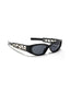 California | Black Silver Cateye Oval Sunglass