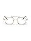 Metal Eyes | Silver Transparent Wayfarer Sunglass