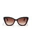 NY | Brown Cateye Oversize Sunglass