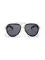 Dapper | Black Golden Aviator Sunglass