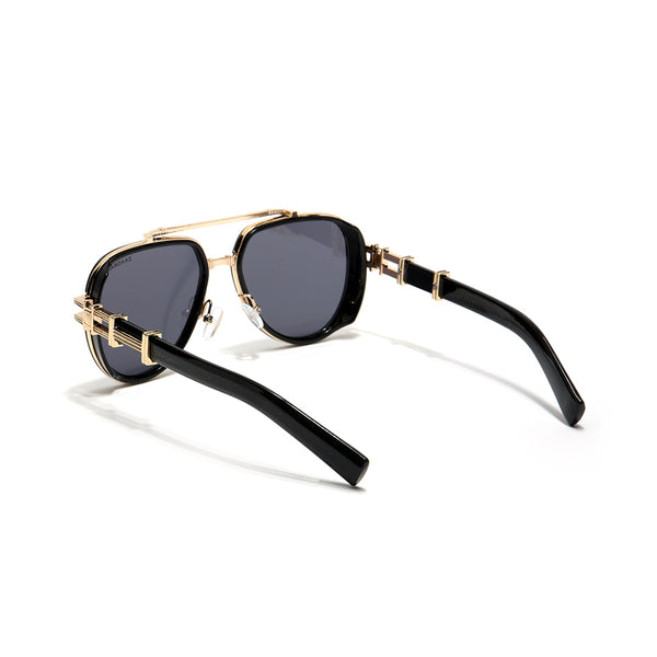 Dapper | Black Golden Aviator Sunglass