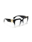 Naked Eyes | Black White Transparent Oversize Sunglass