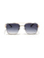 Giza | Golden Black Wayfarer Sunglass