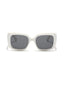 NY | White Wayfarer Oversize Sunglass