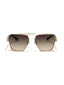 Hong Kong | Brown Aviator Square Sunglass