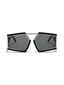 Brazil | Black Wayfarer Oversize Sunglass