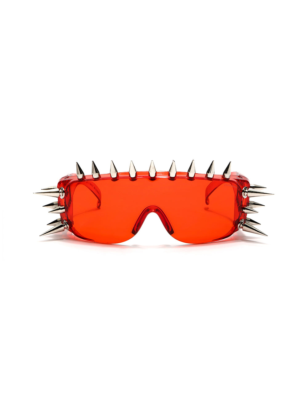 Rave Studs | Red Wrap-Around Studs Sunglass