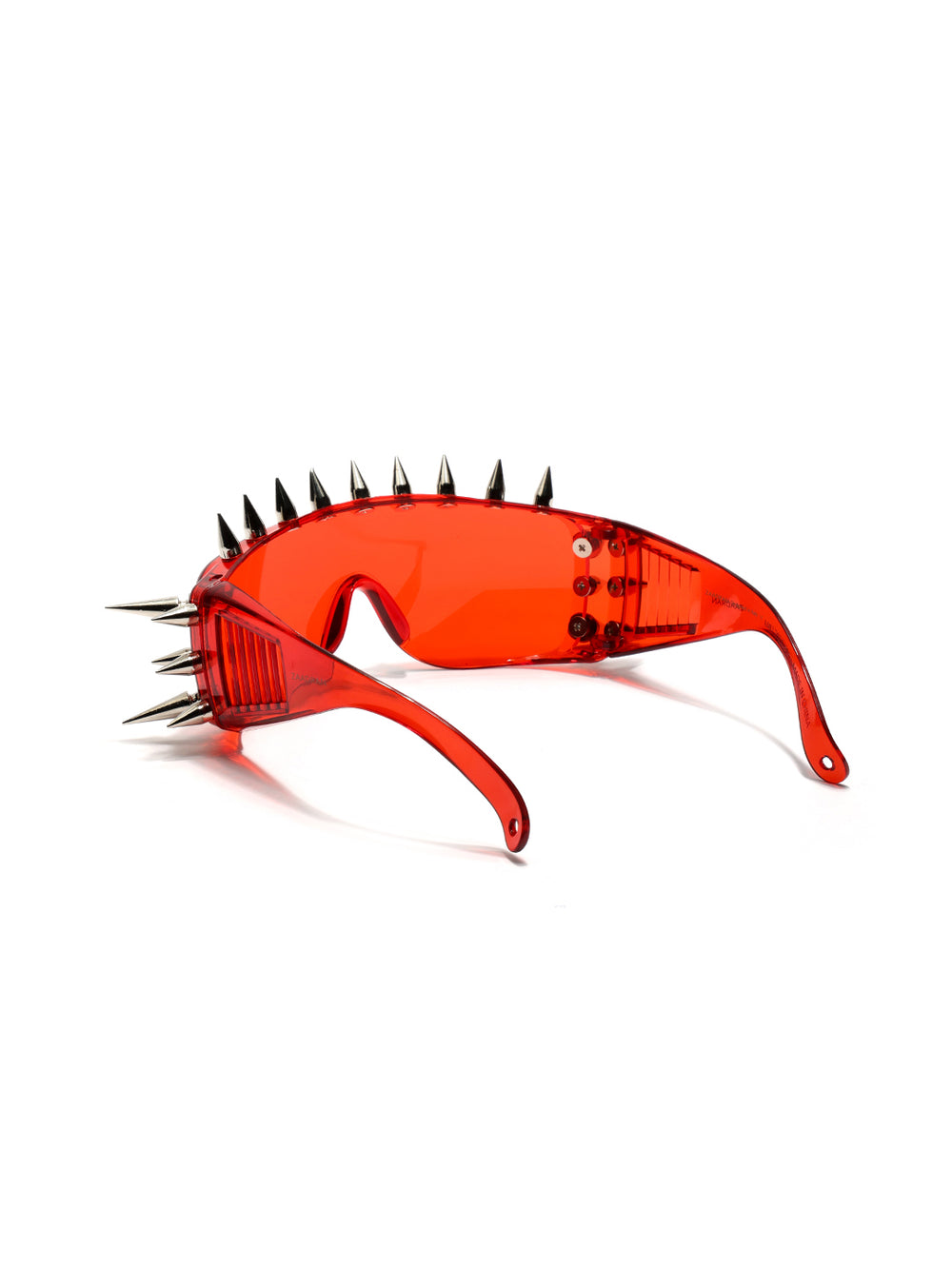 Rave Studs | Red Wrap-Around Studs Sunglass