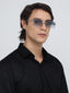 Austria | Silver Rimless Rectangle Sunglass