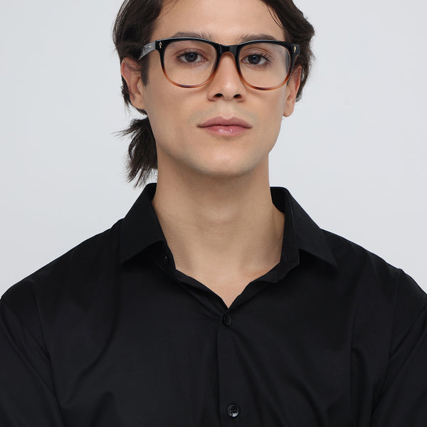 Hogwarts | Black Brown Round Transparent Sunglass