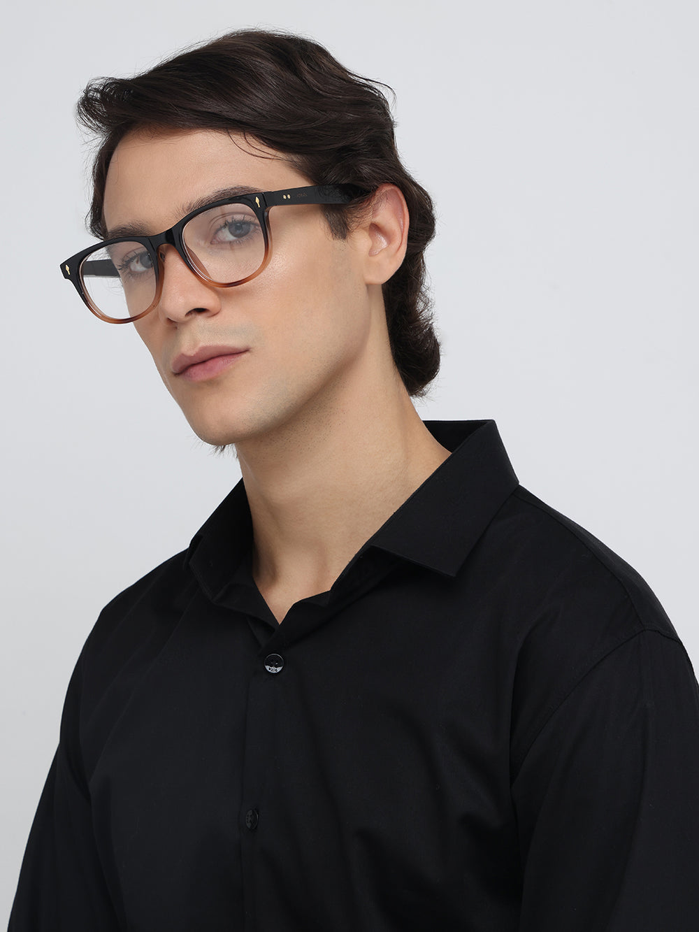 Hogwarts | Black Brown Round Transparent Sunglass