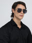 Tbilisi | Black Golden Rimless Wayfarer Sunglass