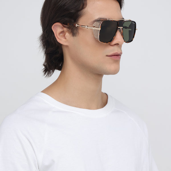 Laos | Leopard Aviator Sunglass
