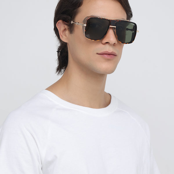 Laos | Leopard Aviator Sunglass