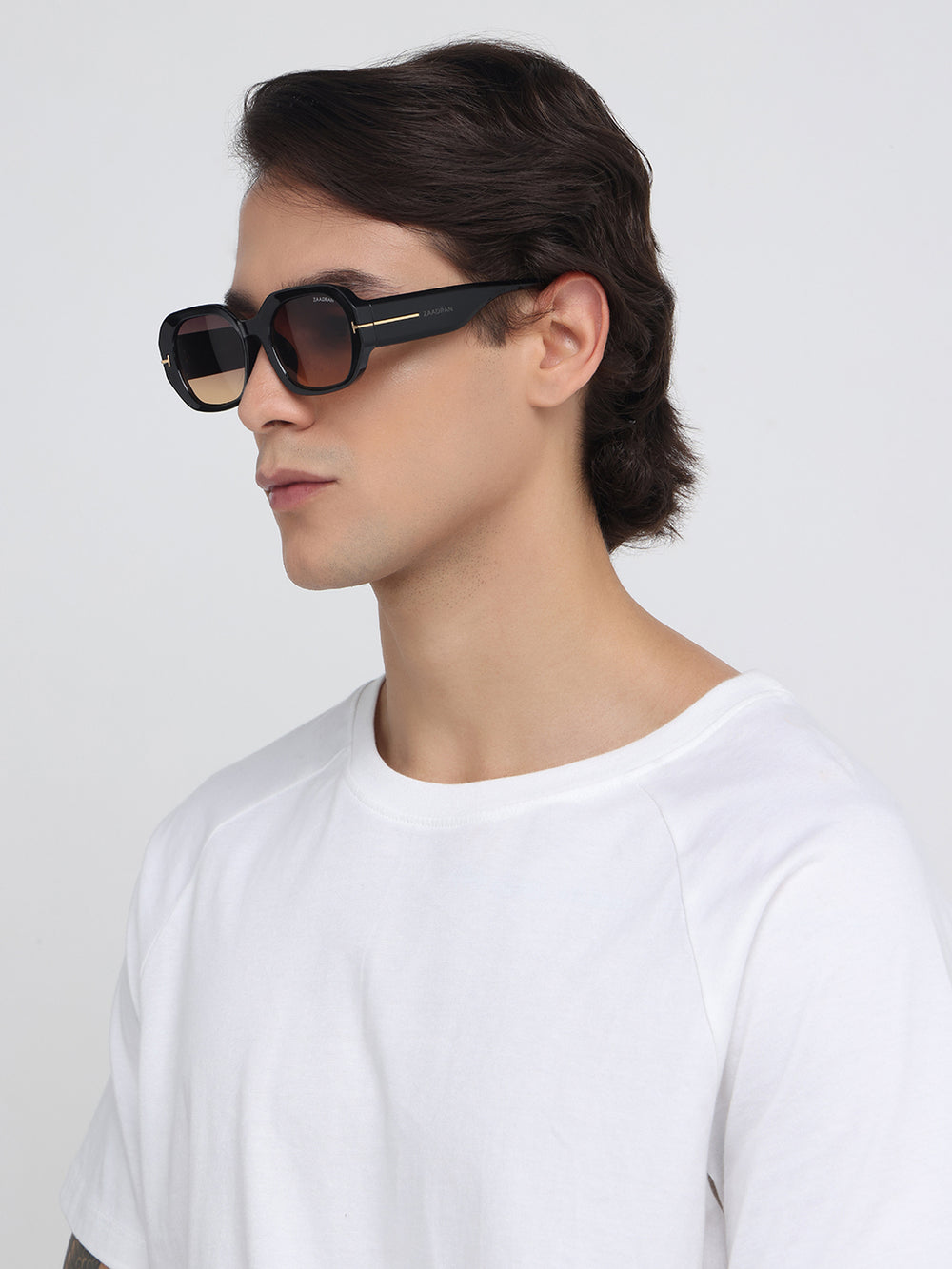Traveller | Black Brown T Wayfarer Sunglass