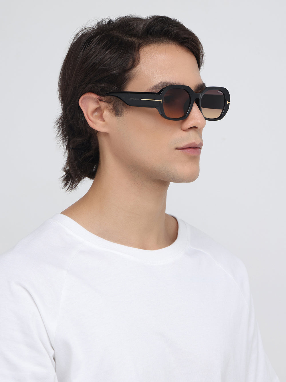 Traveller | Black Brown T Wayfarer Sunglass