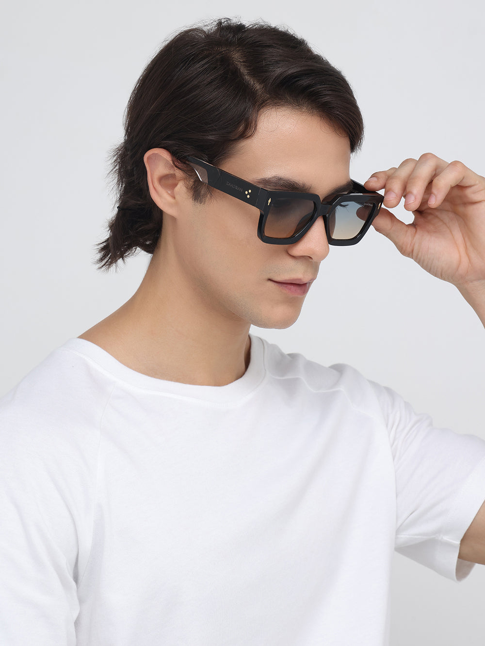 Almaty | Black Dual Tone Wayfarer Sunglass - (ZAADWFAMBLKDT0013)