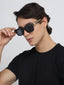 Arizona | Black Golden Wayfarer Sunglass