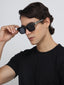 Arizona | Black Silver Wayfarer Sunglass