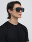 Laos | Black Aviator Sunglass