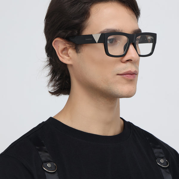 UAE | Black Silver Transparent Wayfarer Sunglass
